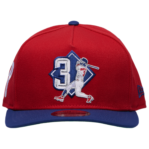 New Era Phillies 9Fifty A-Frame Player Cap - Adult - Red/Navy - Image 2