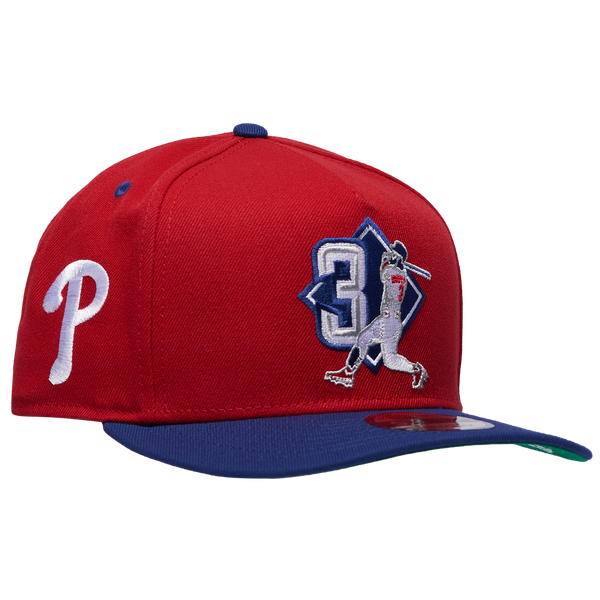 New Era Phillies 9Fifty A-Frame Player Cap - Adult - Red/Navy - Image 3