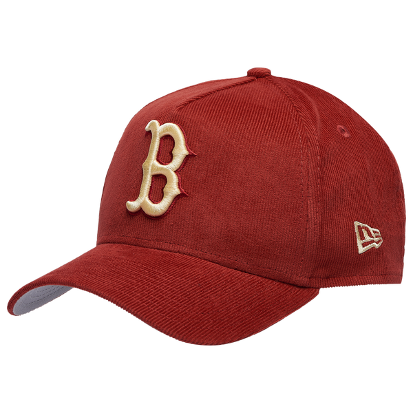 New Era Red Sox 9Forty A-Frame Tonal Cord Cap - Adult - Orange