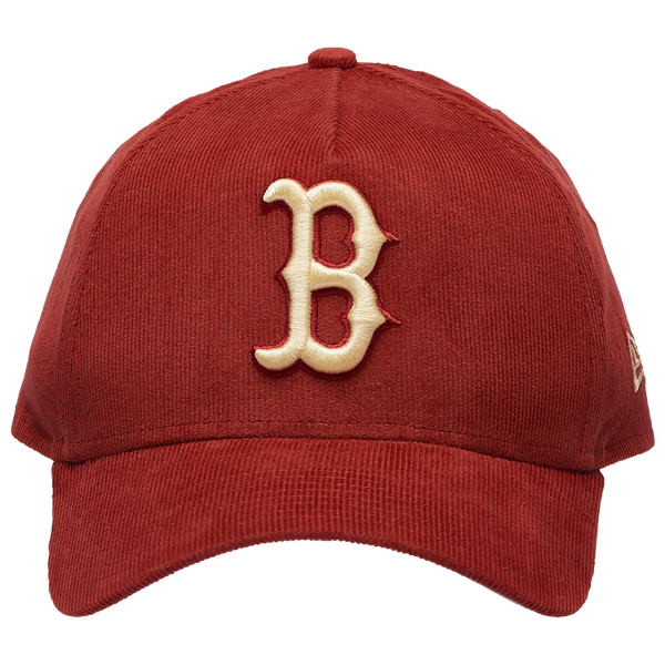 New Era Red Sox 9Forty A-Frame Tonal Cord Cap - Adult - Orange - Image 2