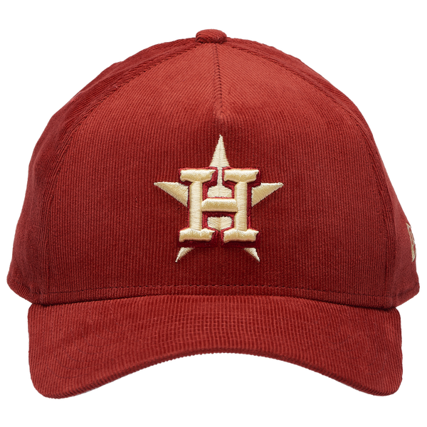 New Era Astros 9Forty A-Frame Tonal Cord Cap - Adult - Orange - Image 2