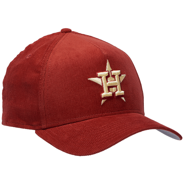 New Era Astros 9Forty A-Frame Tonal Cord Cap - Adult - Orange - Image 3