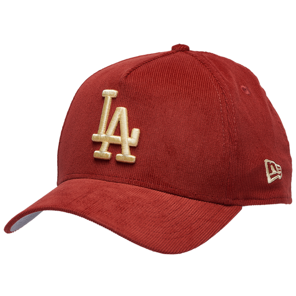 New Era Dodgers 9Forty A-Frame Tonal Cord Cap - Adult - Orange