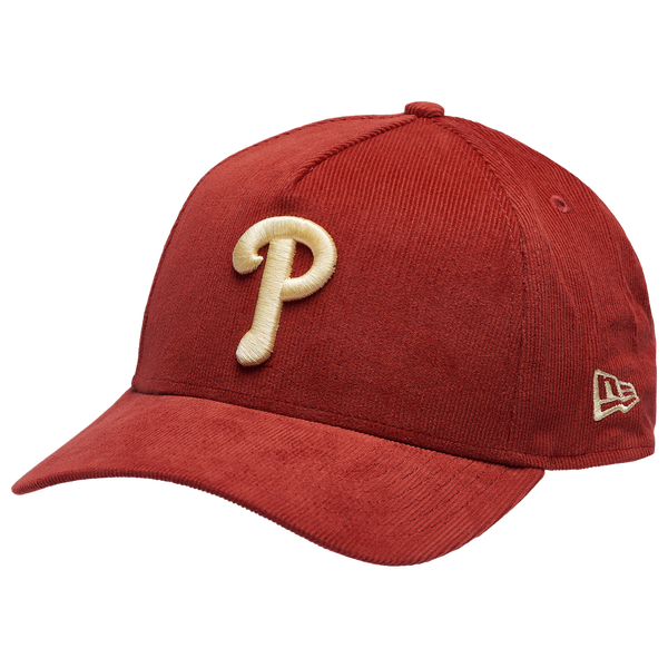 New Era Phillies 9Forty A-Frame Tonal Cord Cap - Adult - Orange