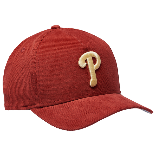 New Era Phillies 9Forty A-Frame Tonal Cord Cap - Adult - Orange - Image 3