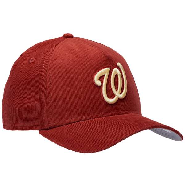 New Era Nationals 9Forty A-Frame Tonal Cord Cap - Adult - Orange - Image 3