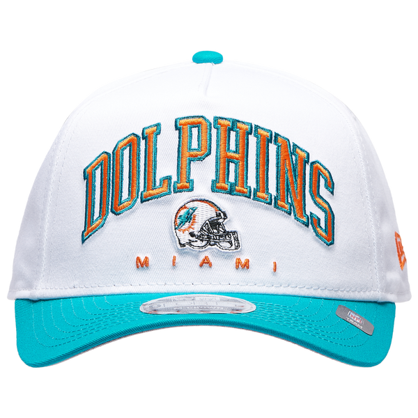 New Era Dolphins 9Forty A-Frame 2T Arch Cap - Adult - White/Teal - Image 2