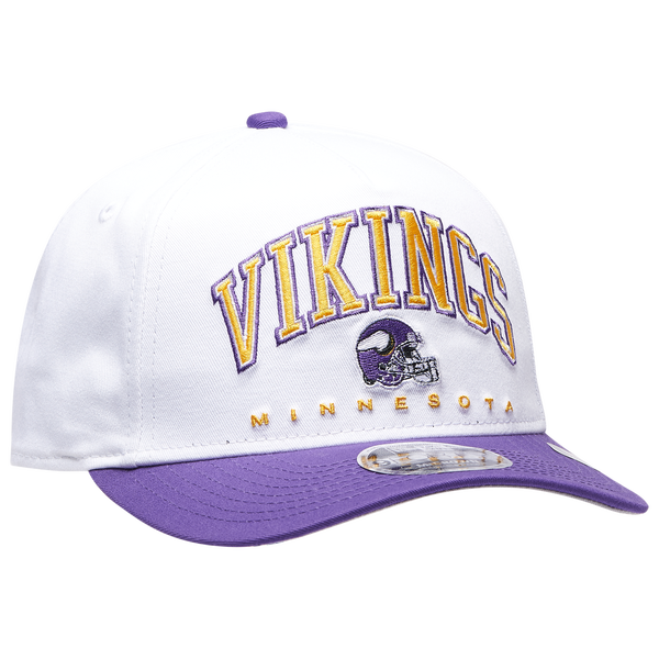 New Era Vikings 9Forty A-Frame 2T Arch Cap - Adult - White/Purple - Image 3