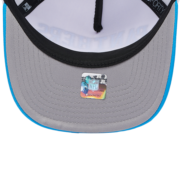 New Era Panthers 9Forty A-Frame 2T Arch Cap - Adult - White/Black - Image 5
