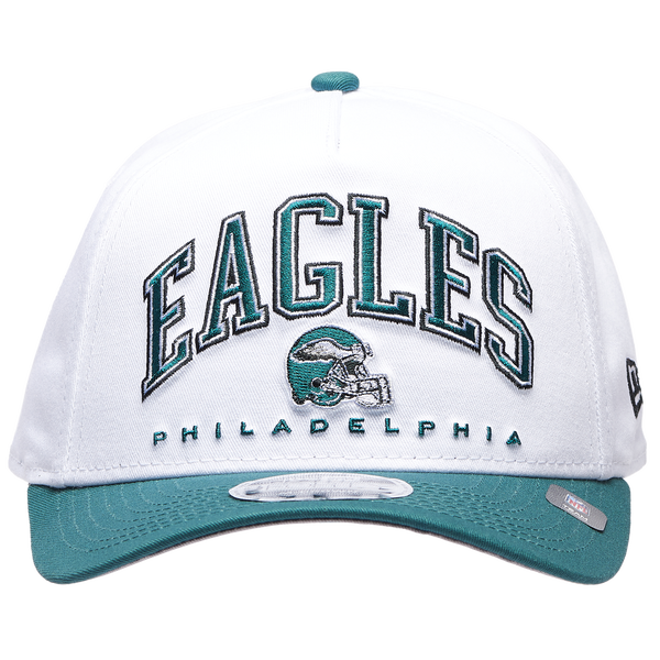 New Era Eagles 9Forty A-Frame 2T Arch Cap - Adult - White/Green - Image 2