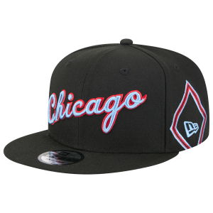 New Era Bulls City Edition 25 9FIFTY - Adult - Black/Black