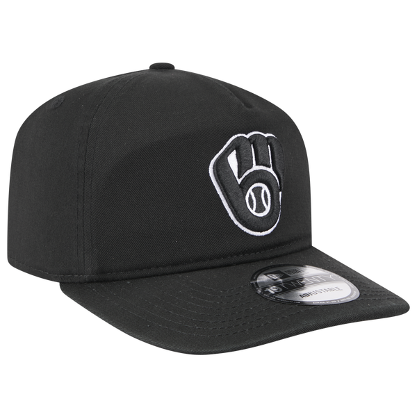 New Era Brewers Core 19TWENTY Cap - Adult - White/Black/Black - Image 3