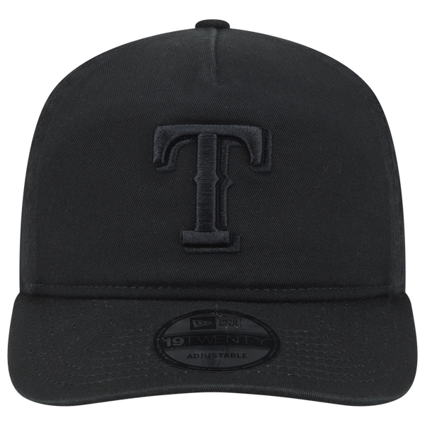 New Era Rangers Core 19TWENTY Cap - Adult - Black/Black/Black - Image 2