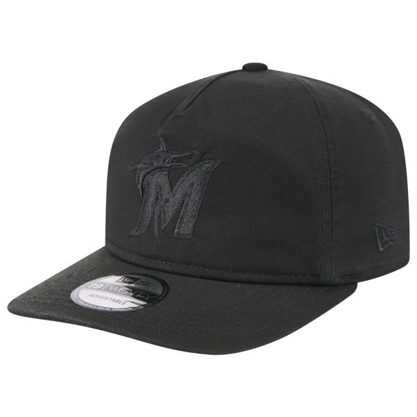New Era Marlins Core 19TWENTY Cap - Adult - Black/Black/Black
