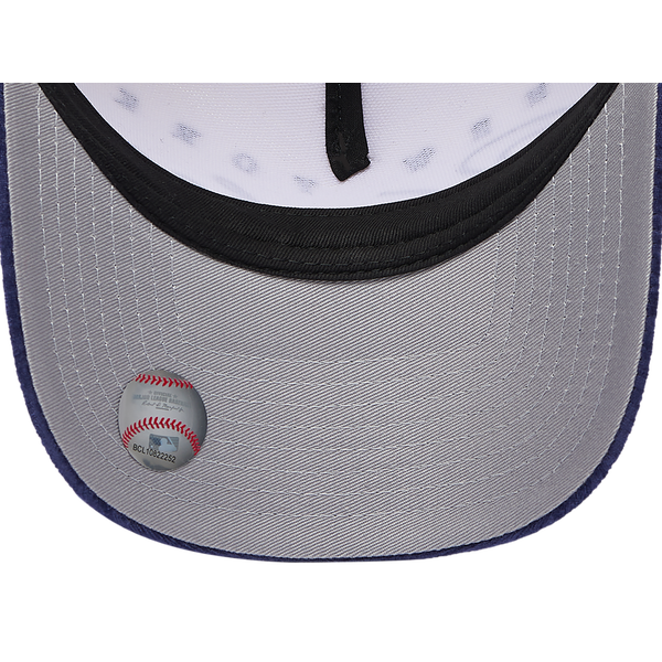 New Era Yankees 2 Tone Velvet Scrip Cap - Adult - White/Navy - Image 5