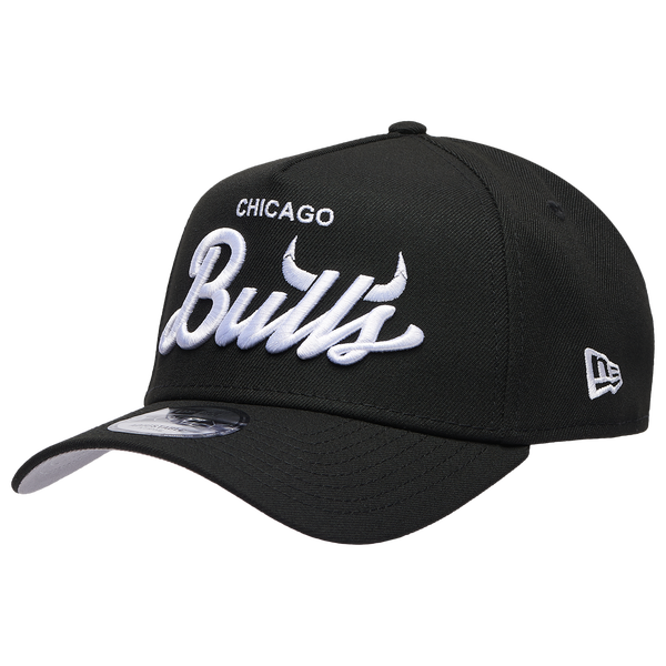 New Era Bulls 940 A Frame Local Play Cap - Adult - Black/Black