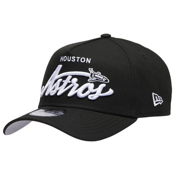 New Era Astros 940 A Frame Local Play Cap - Adult - Black/Black