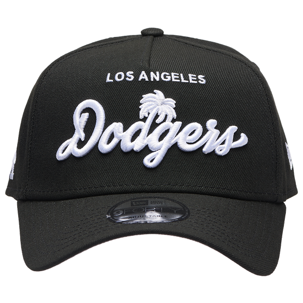 New Era Dodgers 940 A Frame Local Play Cap - Adult - Black/Black - Image 2