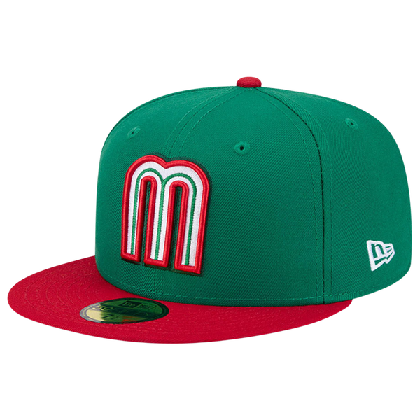 New Era Mexico 59FIFTY World Baseball Classic '26 Cap - Adult - Green/Red