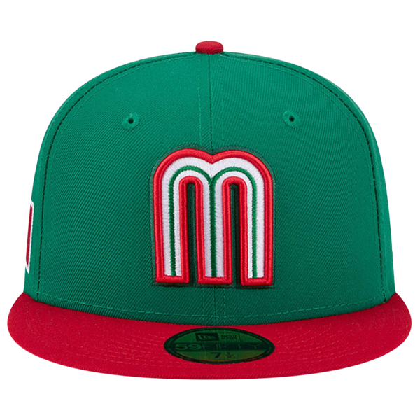 New Era Mexico 59FIFTY World Baseball Classic '26 Cap - Adult - Green/Red - Image 2