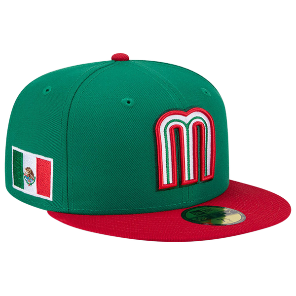 New Era Mexico 59FIFTY World Baseball Classic '26 Cap - Adult - Green/Red - Image 3