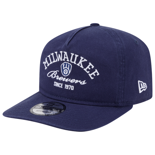 New Era Brewers 19TWENTY Stacked Cap - Adult - Navy