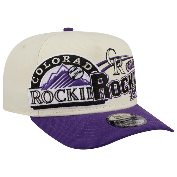 New Era Rockies 9FIFTY A-Frame Classic Cap - Adult - Purple/White - Image 3