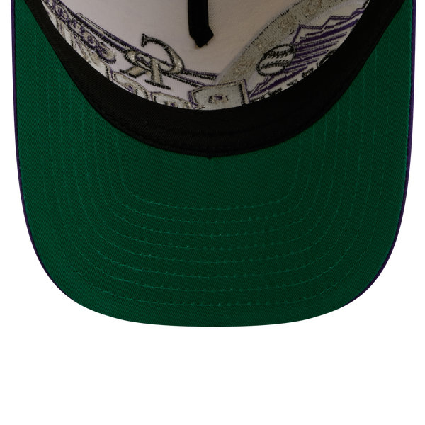 New Era Rockies 9FIFTY A-Frame Classic Cap - Adult - Purple/White - Image 7