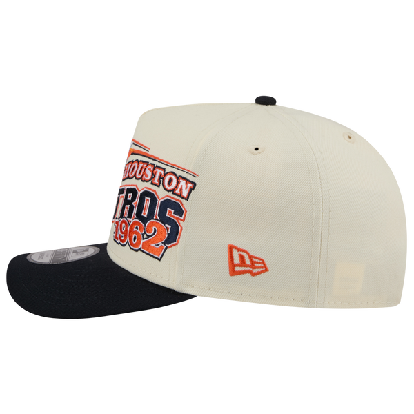 New Era Astros 9FIFTY A-Frame Classic Cap - Adult - White/Navy - Image 5