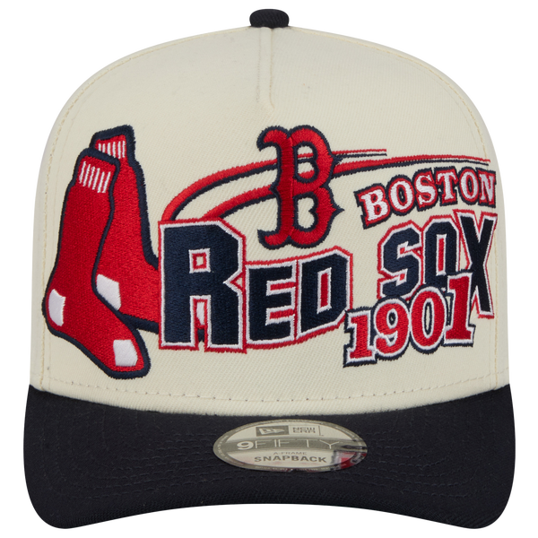New Era Red Sox 9FIFTY A-Frame Classic Cap - Adult - Navy/White - Image 2