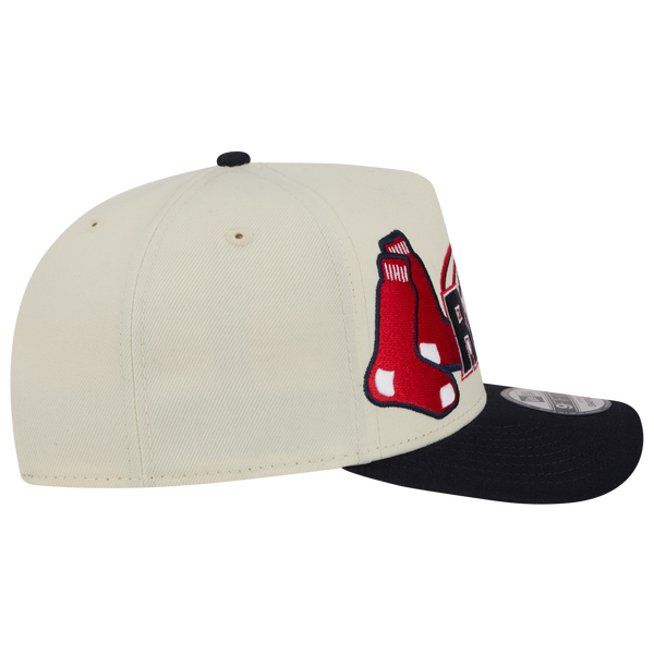 New Era Red Sox 9FIFTY A-Frame Classic Cap - Adult - Navy/White - Image 6