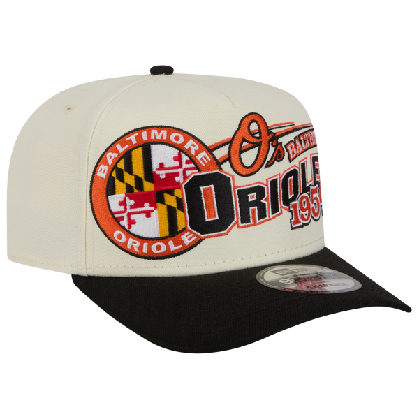 New Era Orioles 9FIFTY A-Frame Classic Cap - Adult - Black/White - Image 3