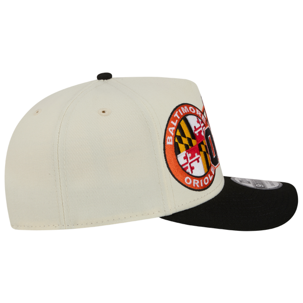 New Era Orioles 9FIFTY A-Frame Classic Cap - Adult - Black/White - Image 5