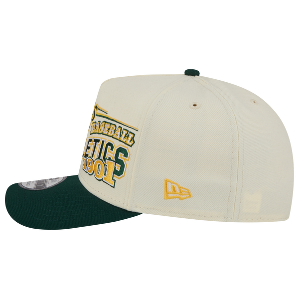 New Era Athletics 9FIFTY A-Frame Classic Cap - Adult - White/Green - Image 5