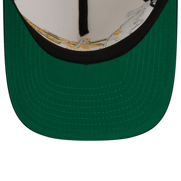 New Era Athletics 9FIFTY A-Frame Classic Cap - Adult - White/Green - Image 7