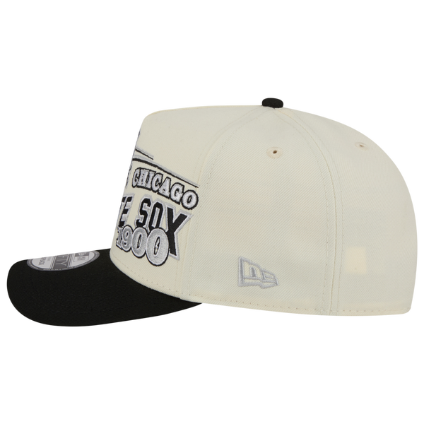 New Era White Sox 9FIFTY A-Frame Classic Cap - Adult - Black/White - Image 5