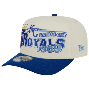 New Era Royals 9FIFTY A-Frame Classic Cap - Adult - White/Blue