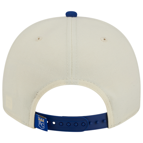 New Era Royals 9FIFTY A-Frame Classic Cap - Adult - White/Blue - Image 4
