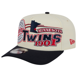 New Era Twins 9FIFTY A-Frame Classic Cap - Adult - White/Navy
