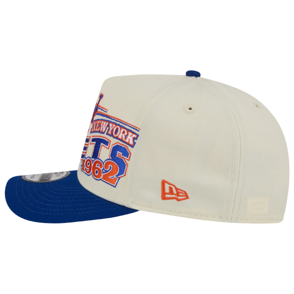 New Era Mets 9FIFTY A-Frame Classic Cap - Adult - White/Blue - Image 4