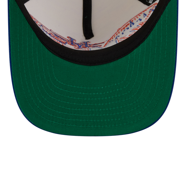 New Era Mets 9FIFTY A-Frame Classic Cap - Adult - White/Blue - Image 7