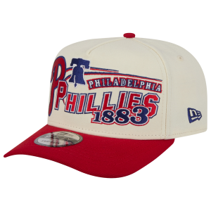 New Era Phillies 9FIFTY A-Frame Classic Cap - Adult - White/Red
