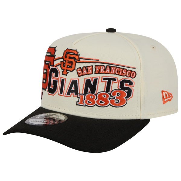 New Era Giants 9FIFTY A-Frame Classic Cap - Adult - White/Black