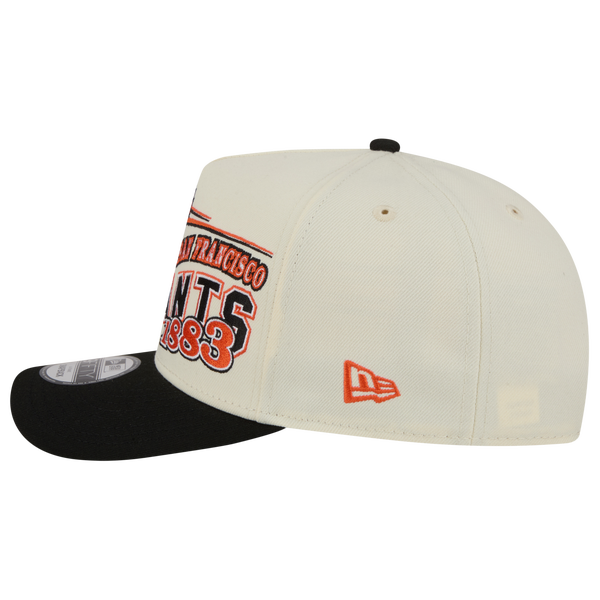 New Era Giants 9FIFTY A-Frame Classic Cap - Adult - White/Black - Image 5