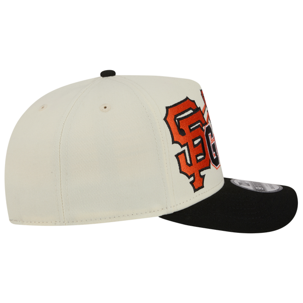 New Era Giants 9FIFTY A-Frame Classic Cap - Adult - White/Black - Image 6