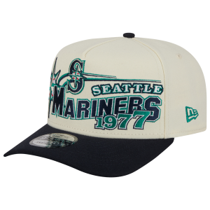 New Era Mariners 9FIFTY A-Frame Classic Cap - Adult - White/Navy