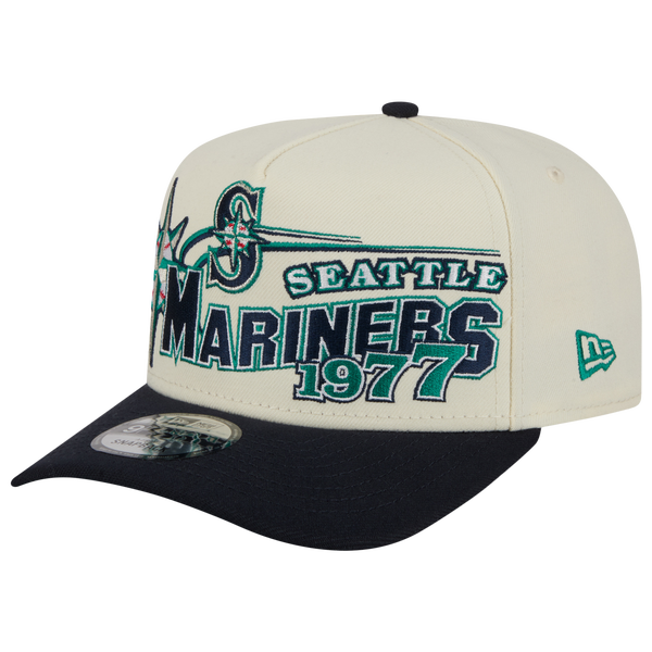 New Era Mariners 9FIFTY A-Frame Classic Cap - Adult - White/Navy