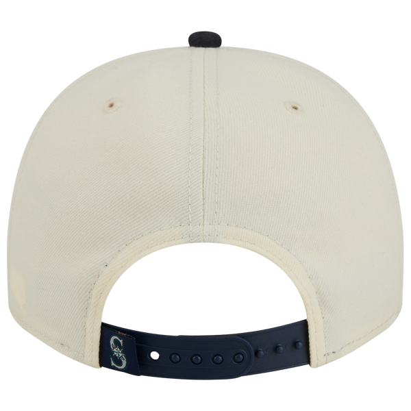 New Era Mariners 9FIFTY A-Frame Classic Cap - Adult - White/Navy - Image 4