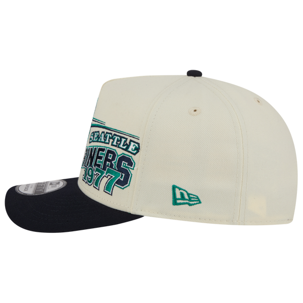 New Era Mariners 9FIFTY A-Frame Classic Cap - Adult - White/Navy - Image 5