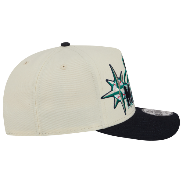 New Era Mariners 9FIFTY A-Frame Classic Cap - Adult - White/Navy - Image 6